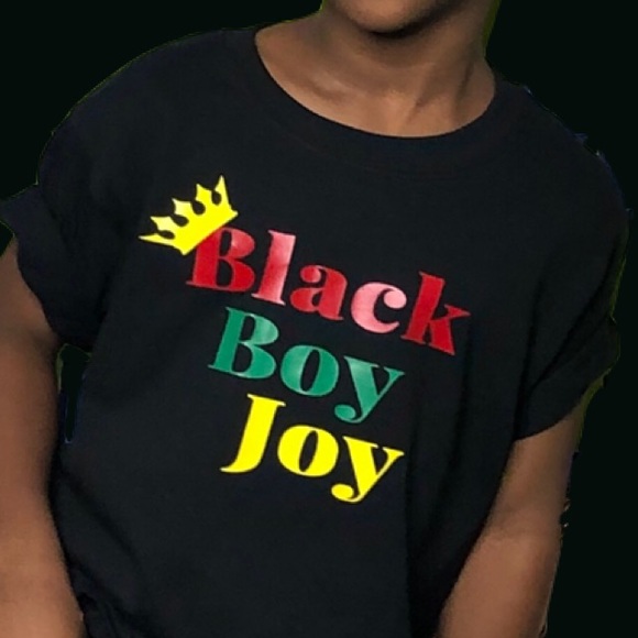 Black Boy Joy Statement Tee - Picture 2 of 2